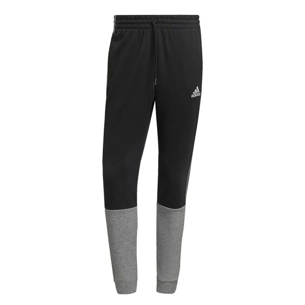 Adidas Men's Black/Grey Essentials Mélange French-Terry Joggers‎ (HK2899) XL